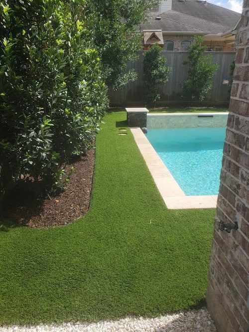 the very best synthetic lawn installation by Helms Landscape
